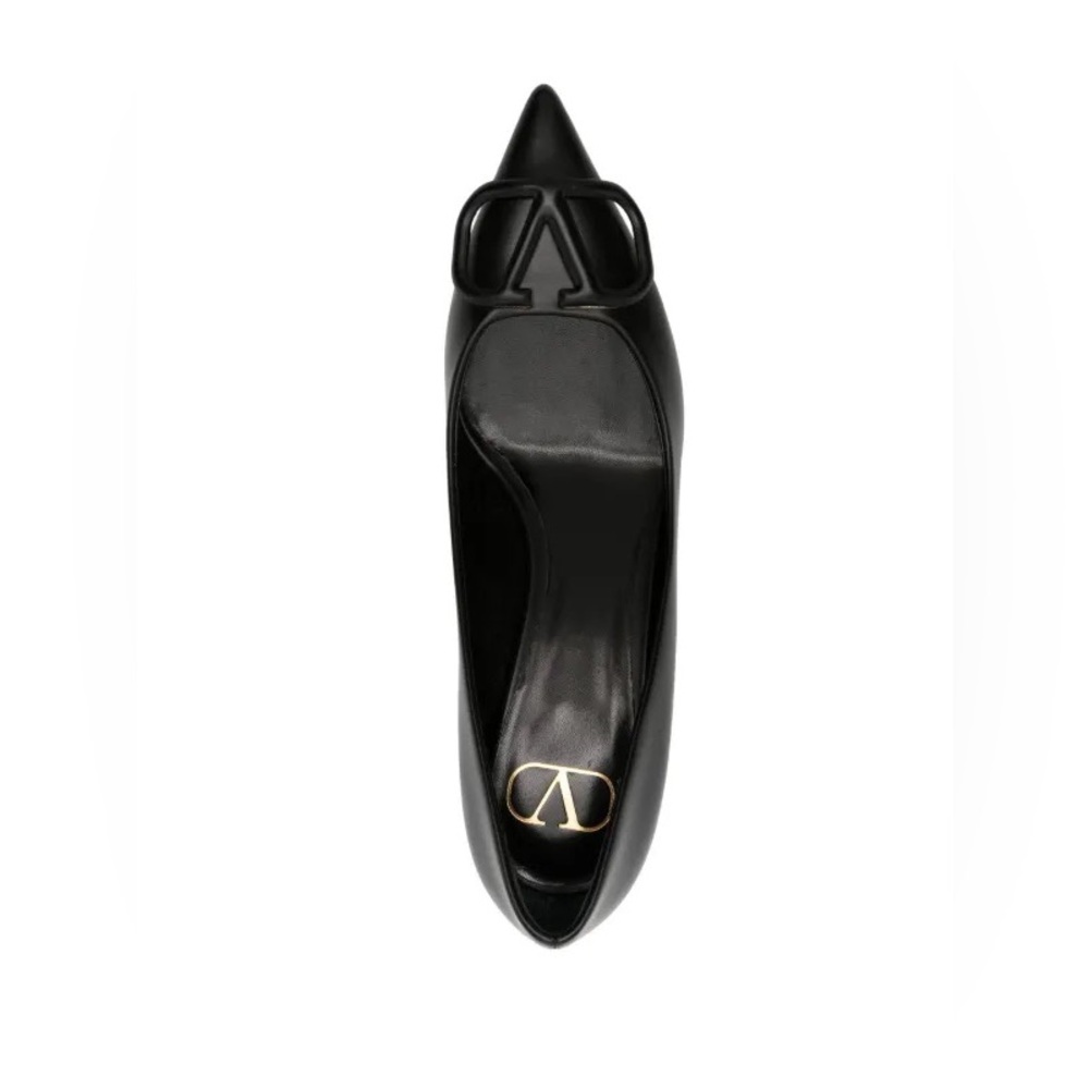 VALENTINO GARAVANI VLOGO LETHER HEELS - Picture 5 of 13
